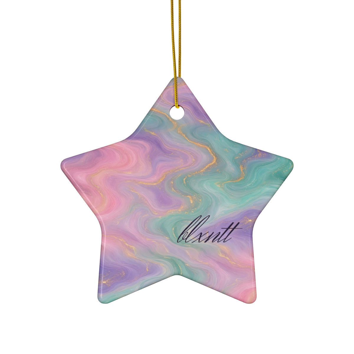 Pastel Marble Ornament