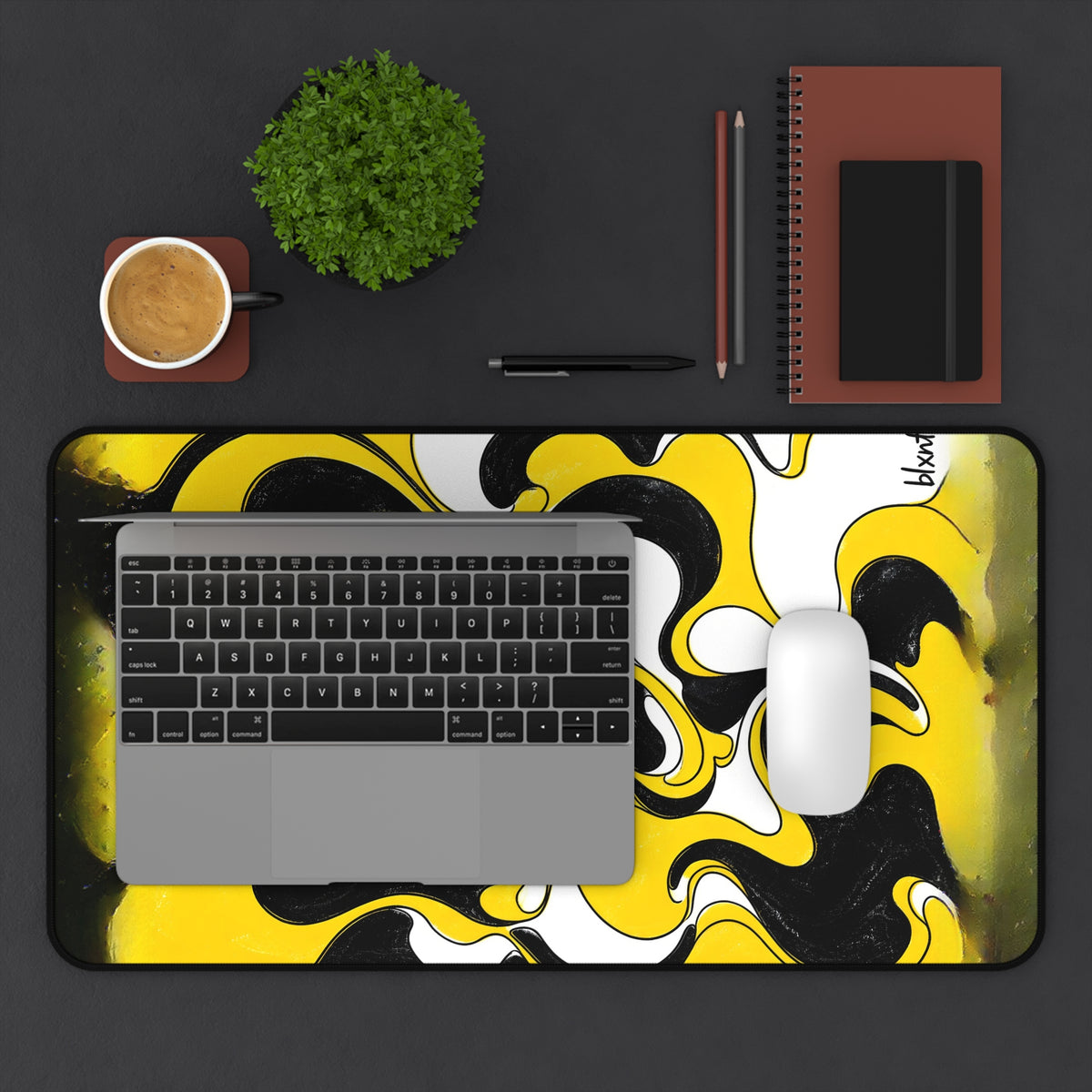 Fillmore Flow - Hazard Yellow Desk Mat