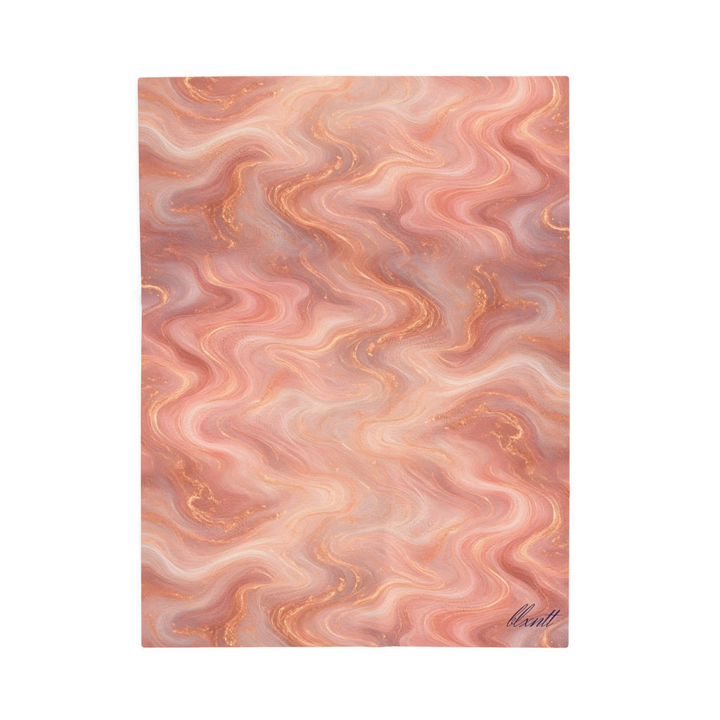 Rose Gold Marble Blanket