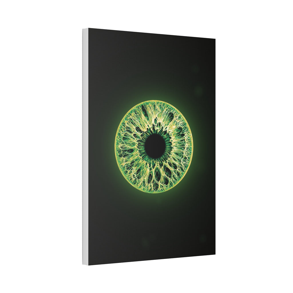 BLXNTT Iris – Lace Web Emerald Gold Glossy Canvas