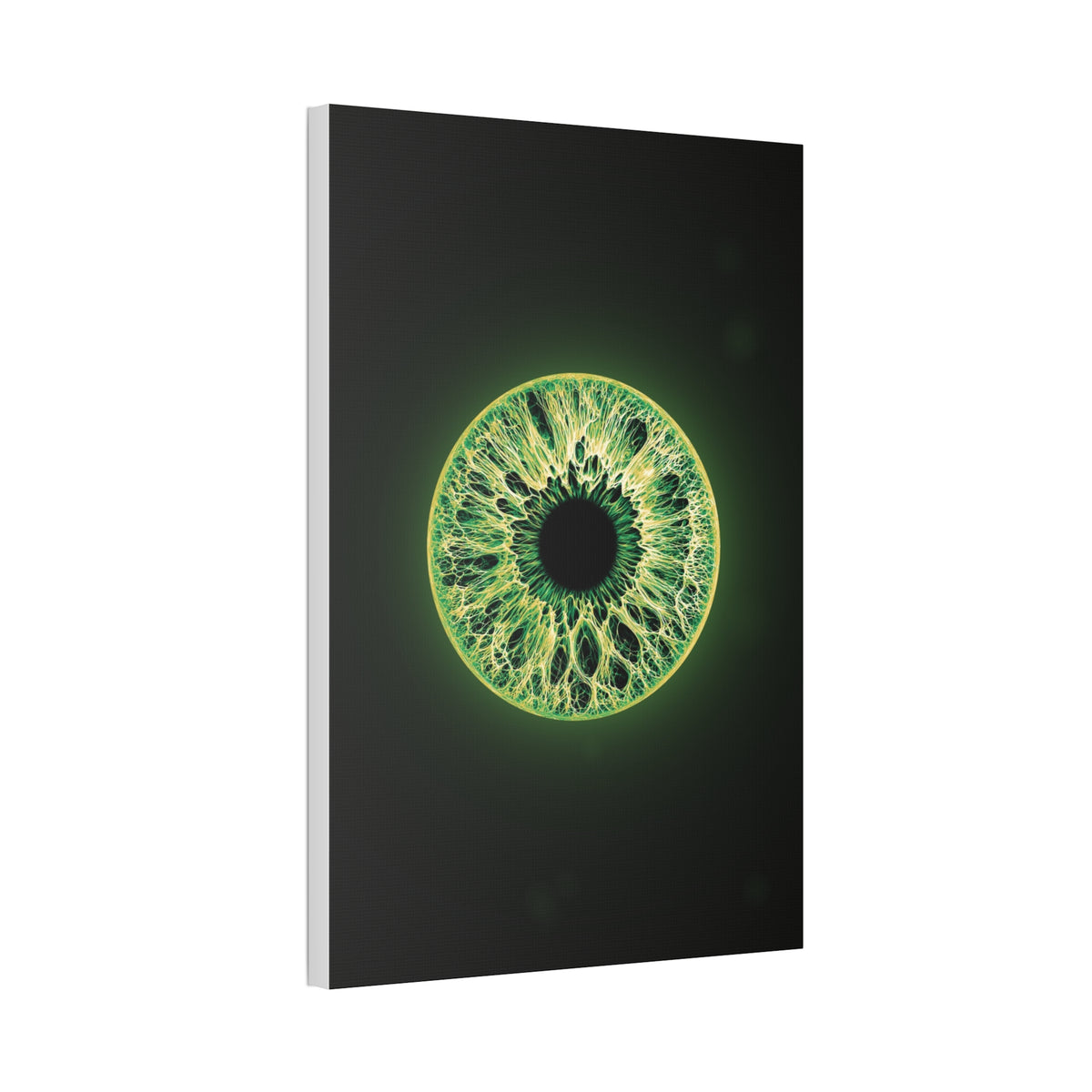 BLXNTT Iris – Lace Web Emerald Gold Glossy Canvas