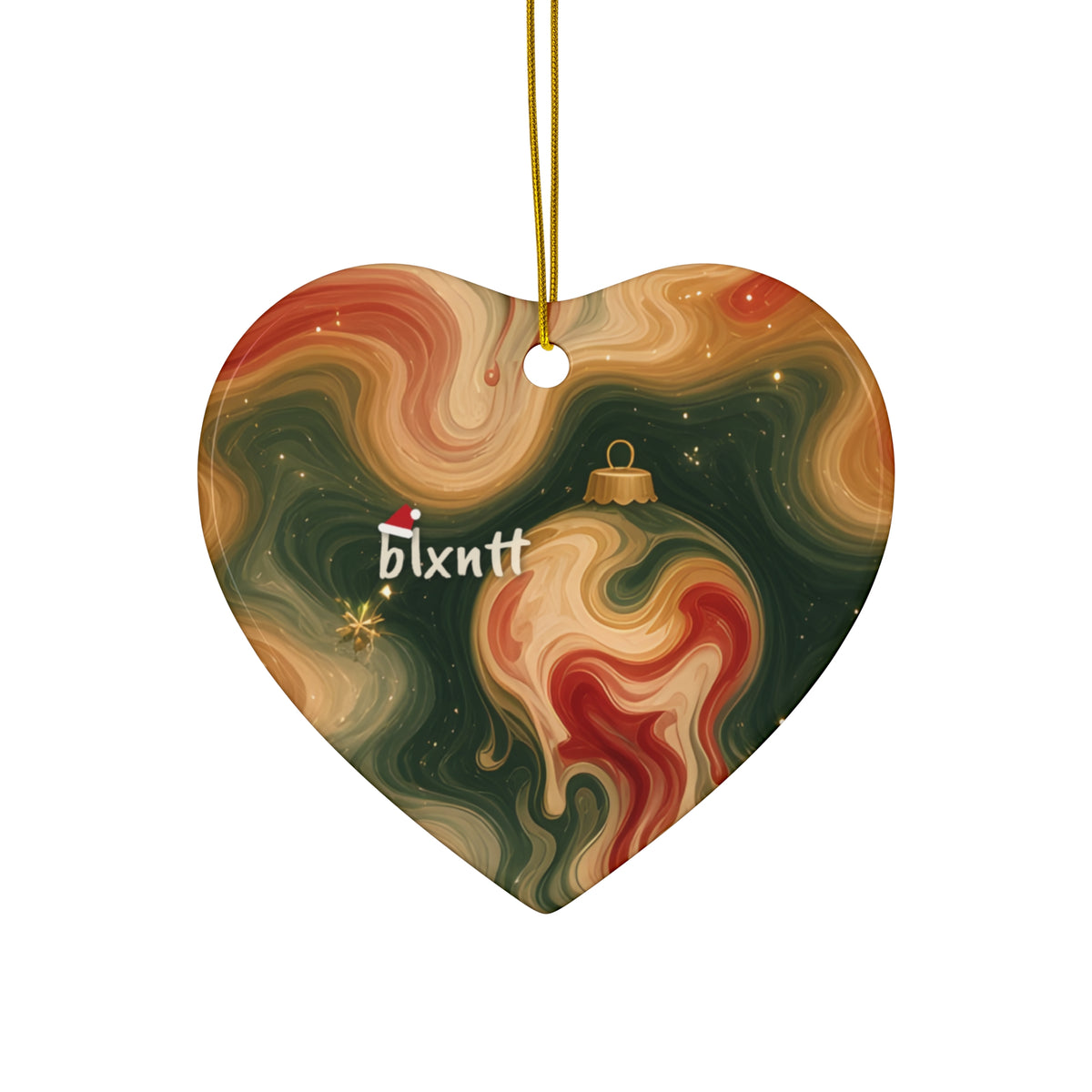 Melting Ornaments Trippy Christmas Ornament