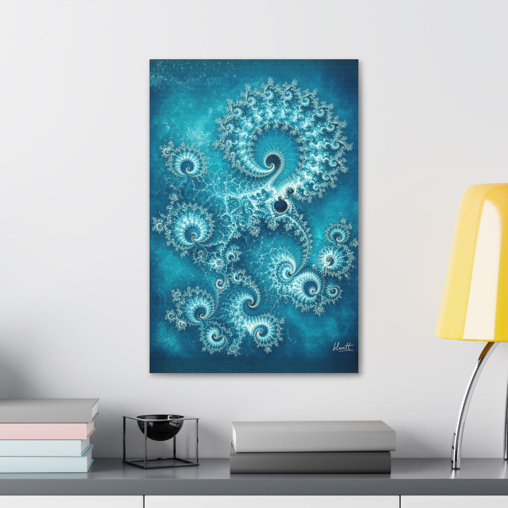 Copper Infinity - Lagoon Glossy Canvas