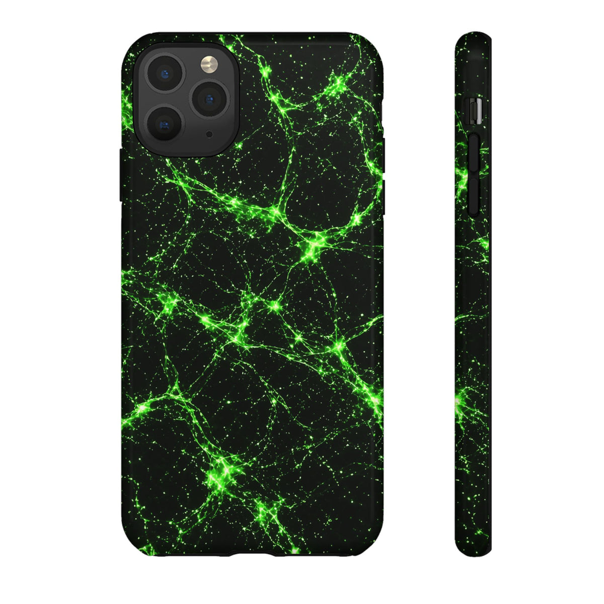 Neon Mycelium - Toxic Lime Phone Case