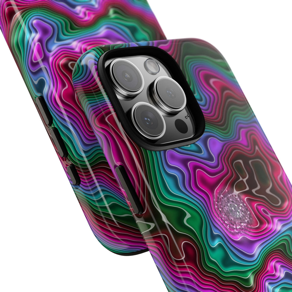 Neon Agate Phone Case