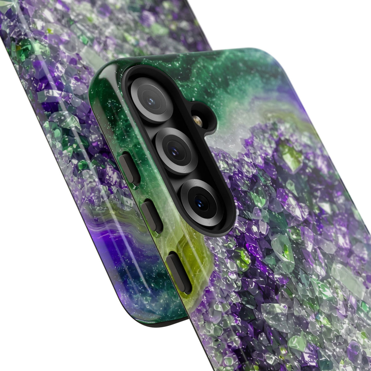 Geode Core - Ruby Emerald Phone Case