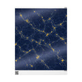Neon Mycelium - Mustard Navy Wrapping Paper