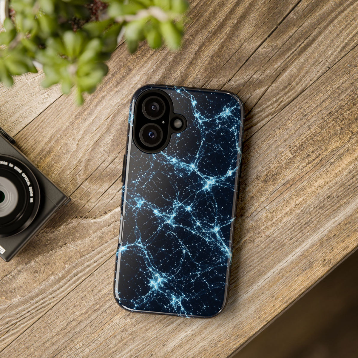 Neon Mycelium - Ice Crystal Phone Case