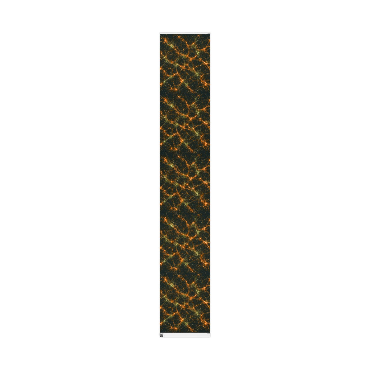 Neon Mycelium - Electric Tangerine Teal Wrapping Paper
