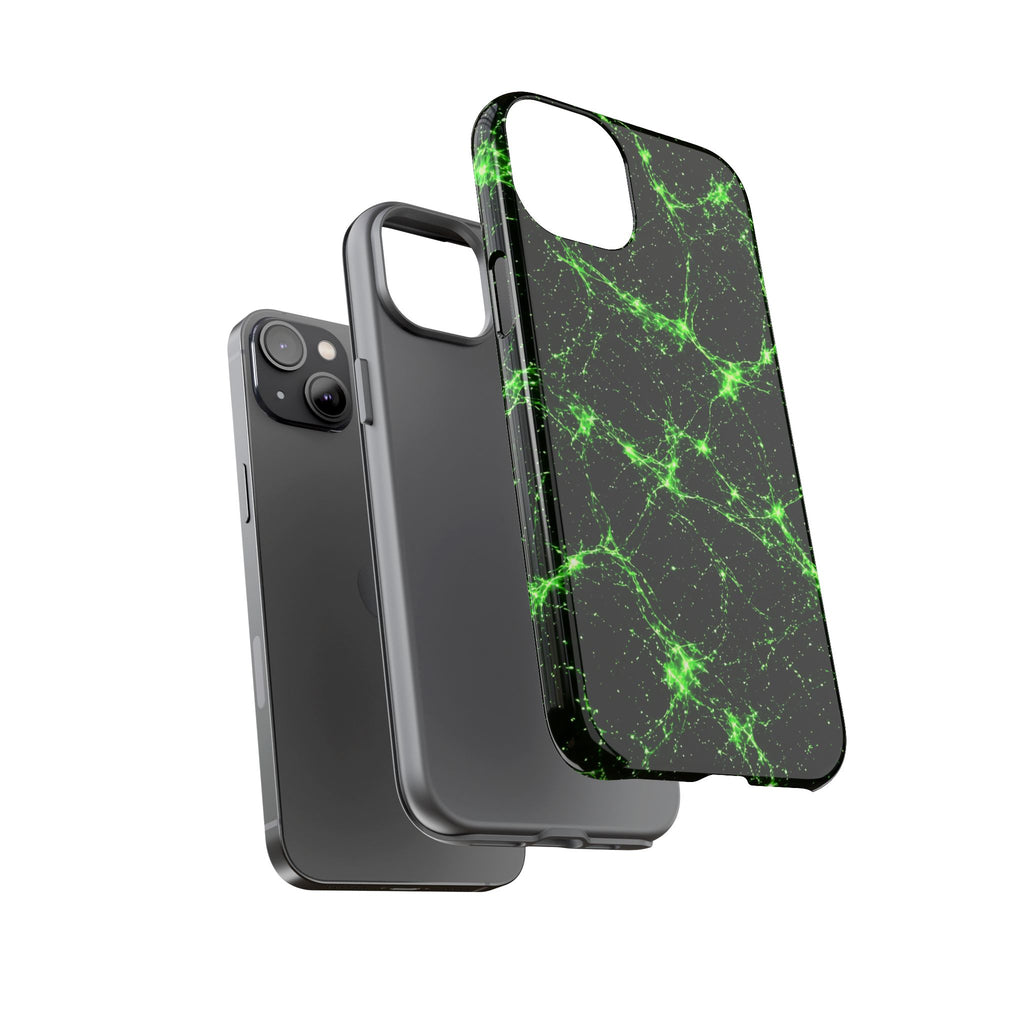 Neon Mycelium - Toxic Lime Phone Case