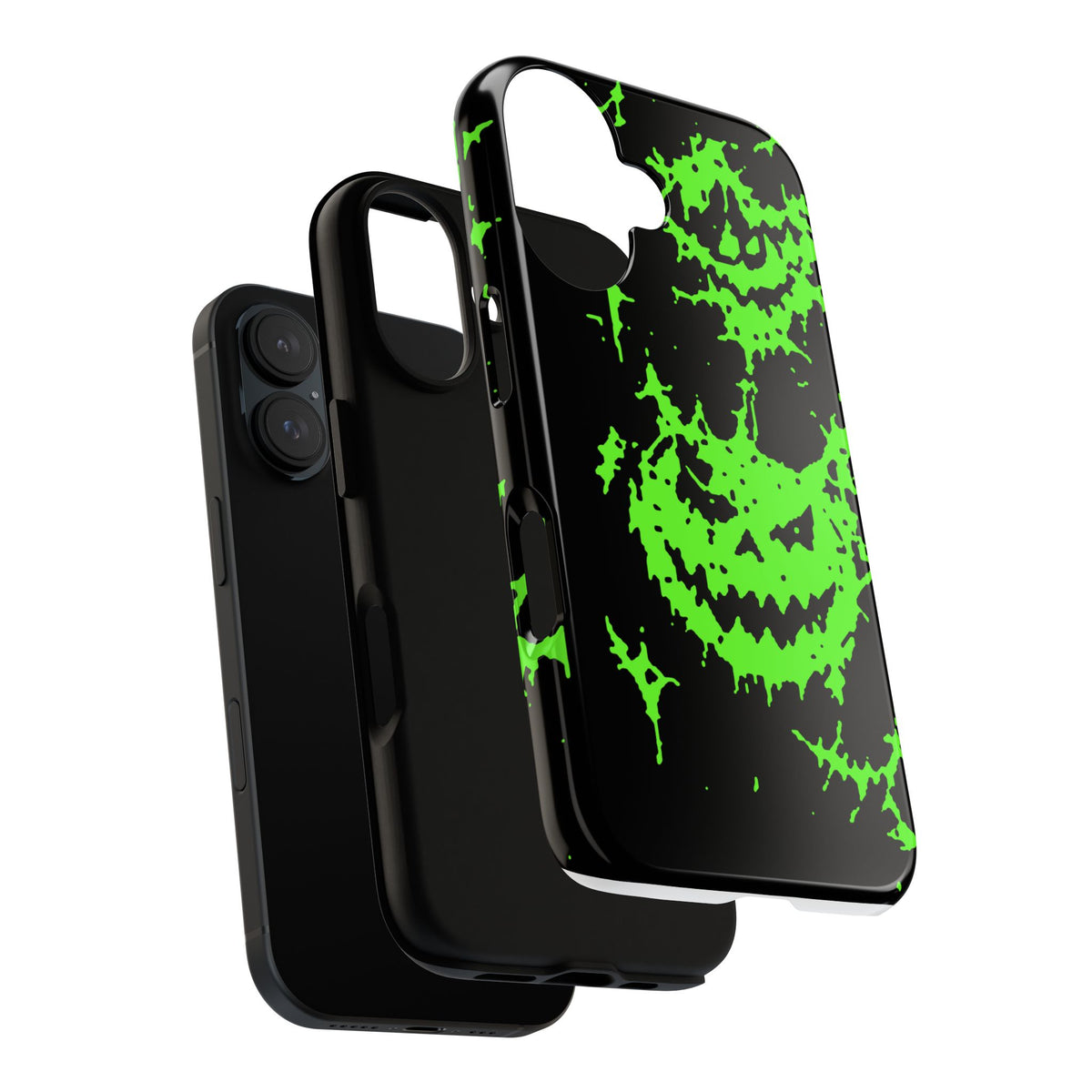 Green Spiderweb Pumpkin Phone Case