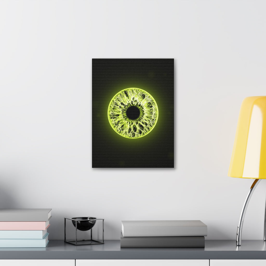 BLXNTT Iris – Lace Web Toxic Chartreuse Glossy Canvas