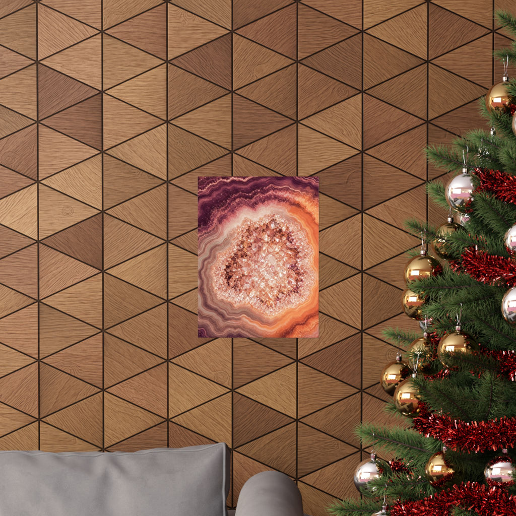 Geode Core - Peach Sorbet Poster