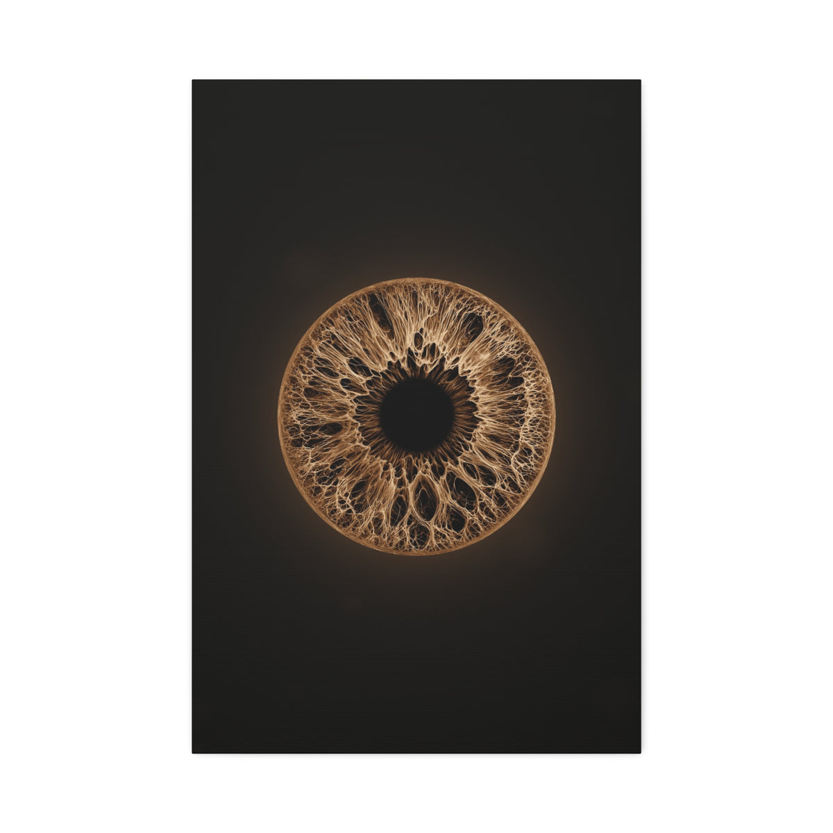 BLXNTT Iris – Lace Web Light Brown Glossy Canvas