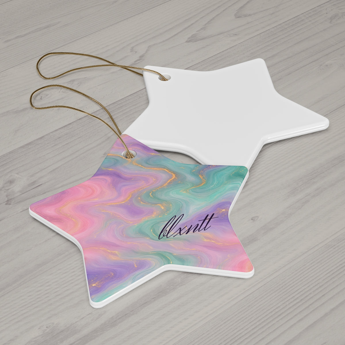 Pastel Marble Ornament