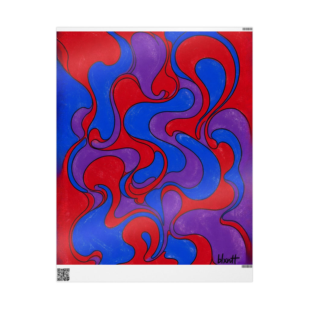 Fillmore Flow - Jewel Tones Wrapping Paper