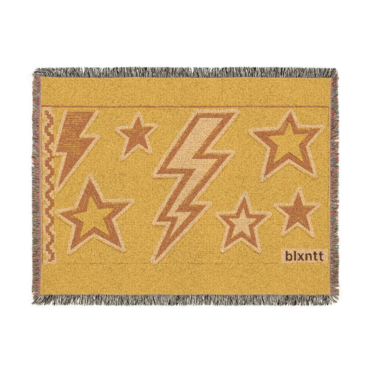 BLXNTT Yellow Hippie Woven Blanket #3