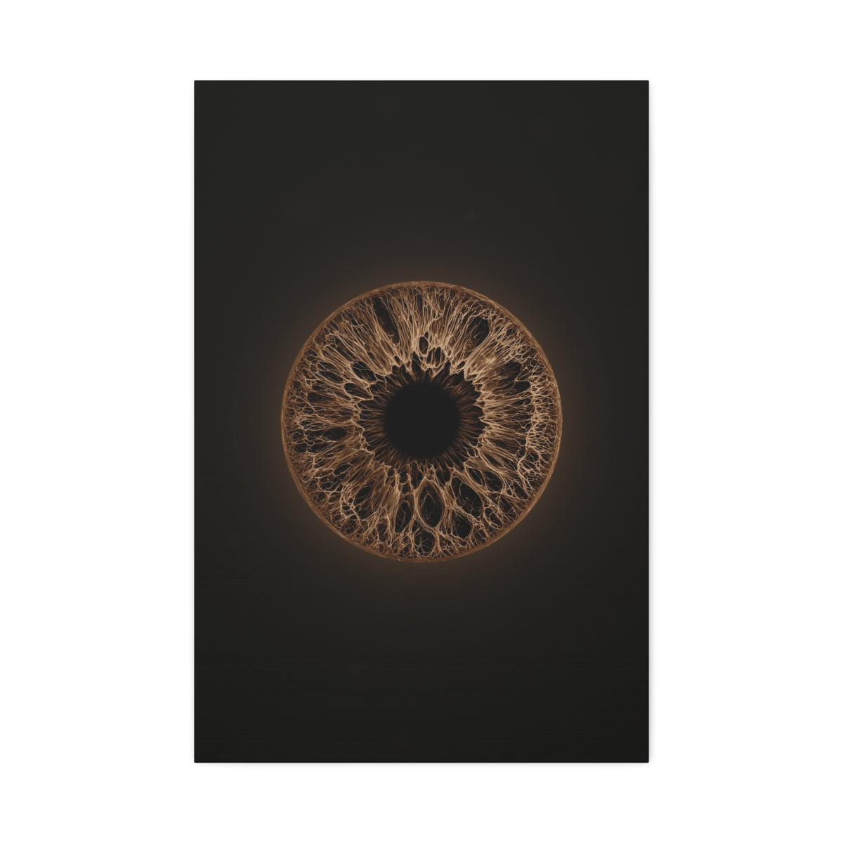 BLXNTT Iris – Lace Web Dark Brown Glossy Canvas