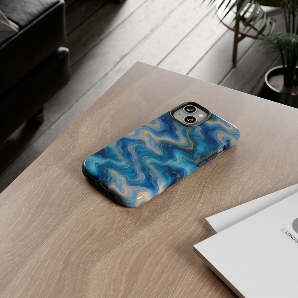 Ocean Blue Marble Phone Case