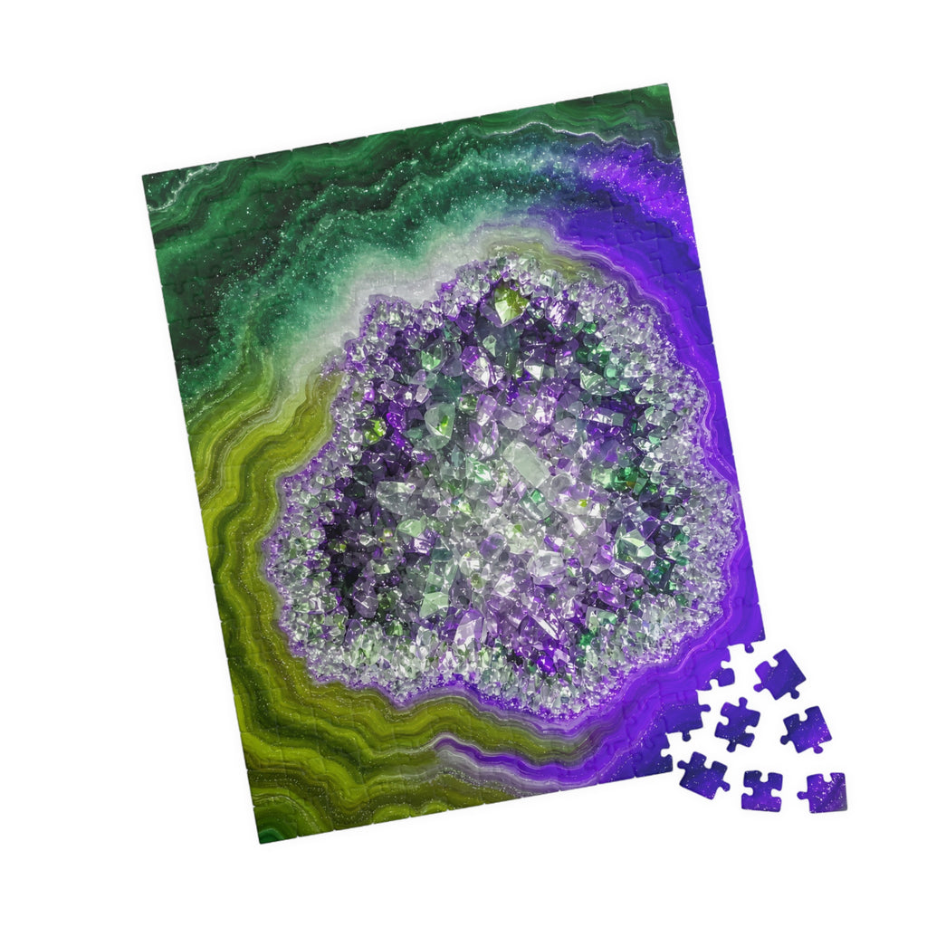 Geode Core - Ruby Emerald Jigsaw Puzzle