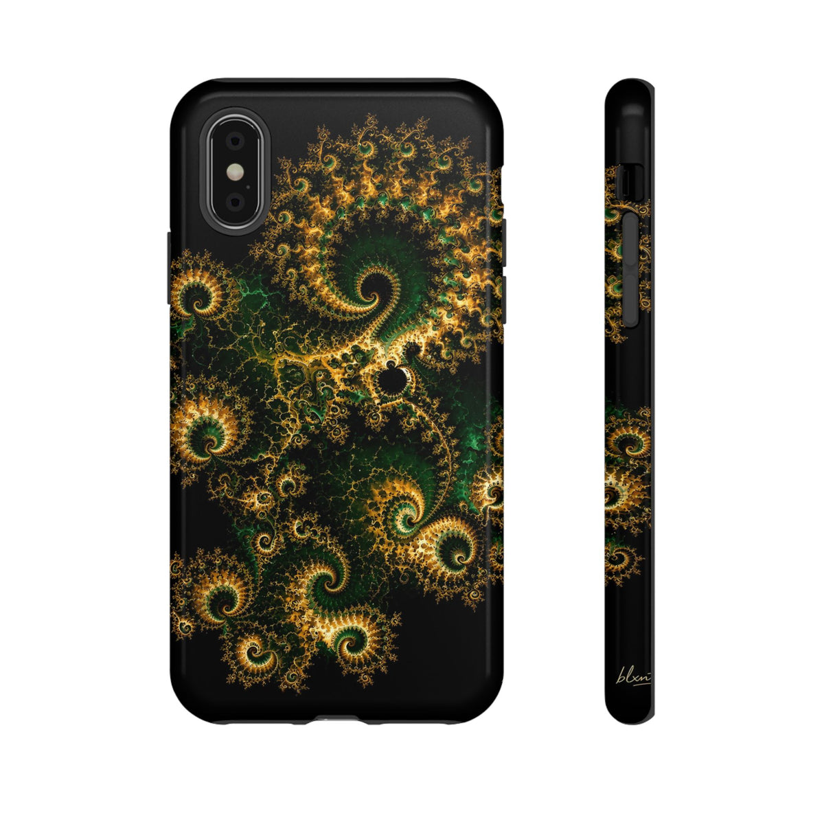 Copper Infinity - Emerald & Gold Phone Case