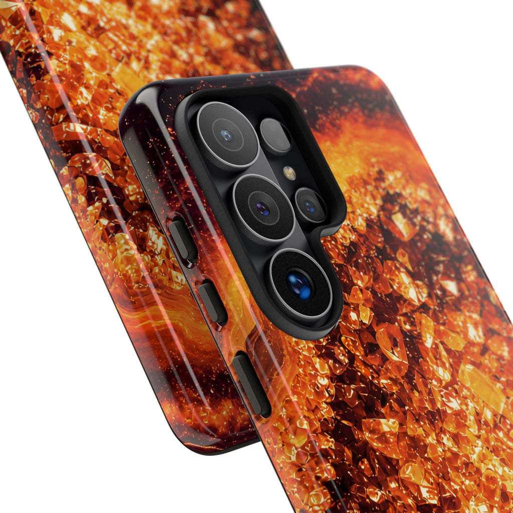 Geode Core - Molten Lava Phone Case