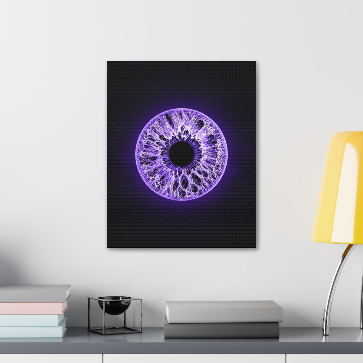 BLXNTT Iris – Lace Web Ultraviolet Glossy Canvas