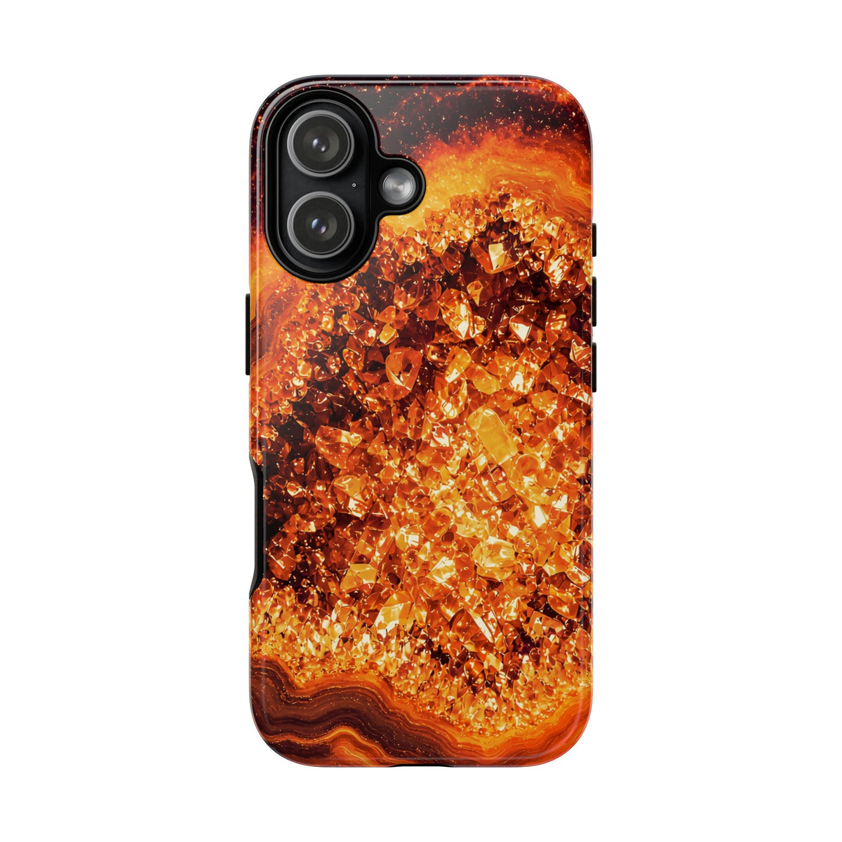 Geode Core - Molten Lava Phone Case