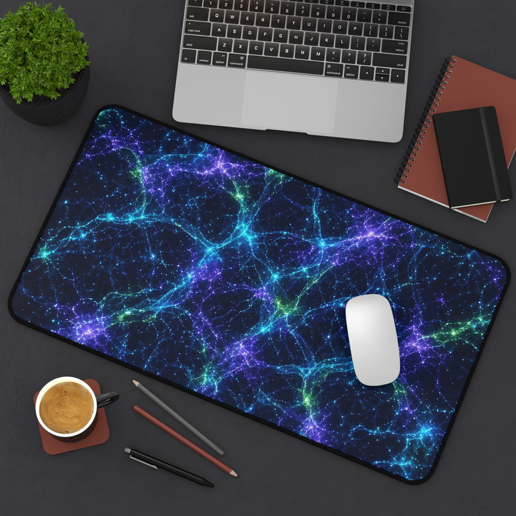 Neon Mycelium - Original Glow Desk Mat