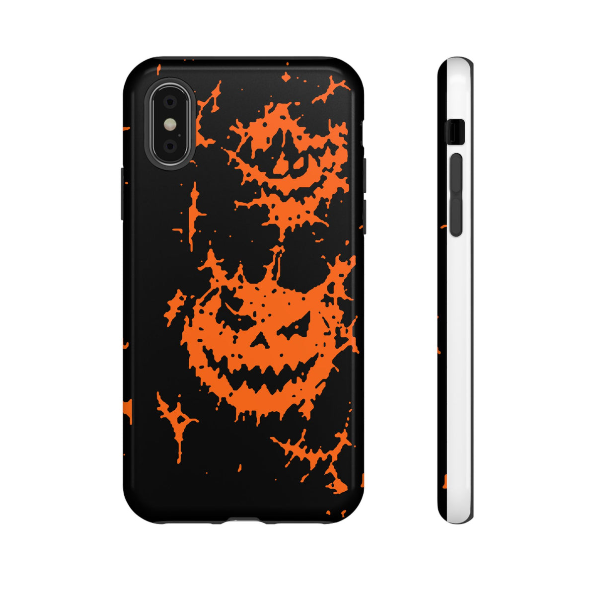 Orange Spiderweb Pumpkin Phone Case