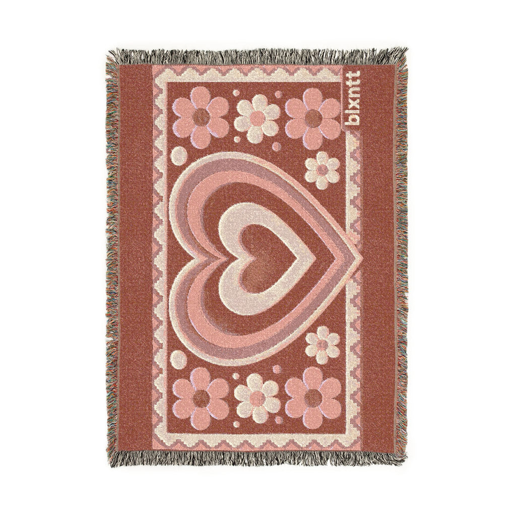BLXNTT Pink Hippie Woven Blanket #1