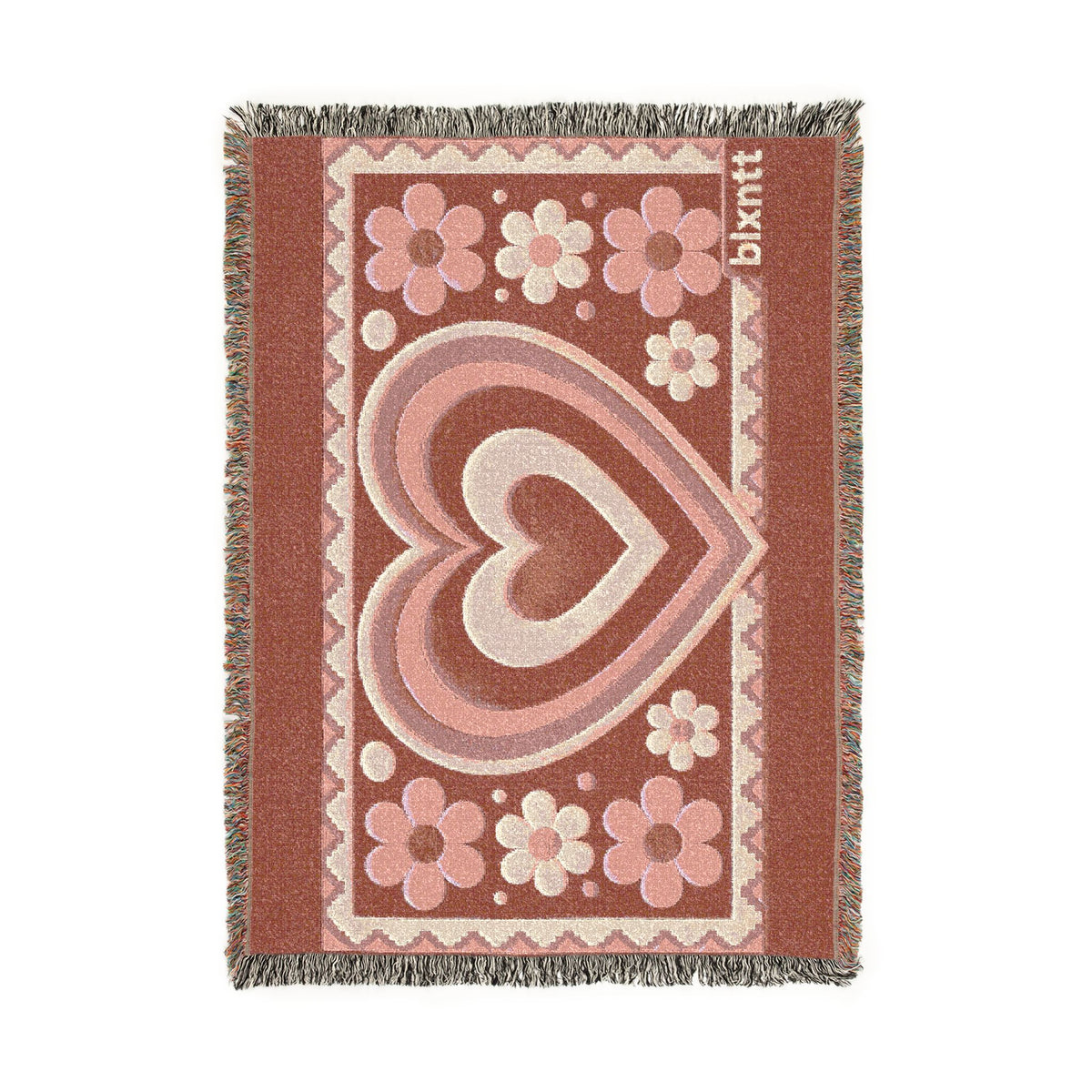 BLXNTT Pink Hippie Woven Blanket #1