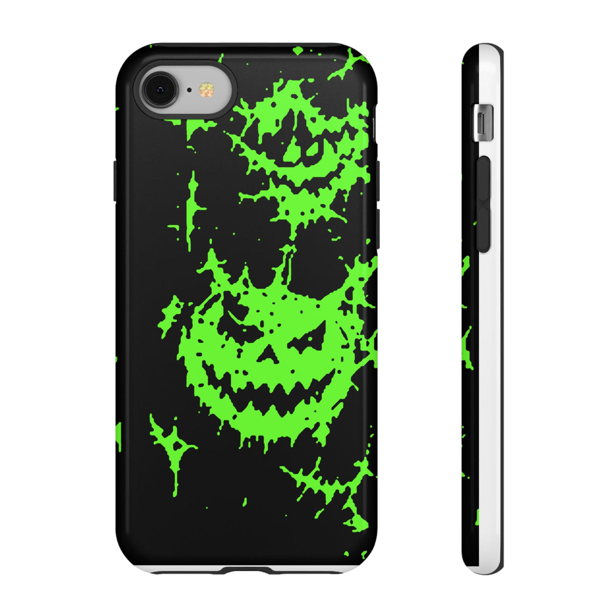 Green Spiderweb Pumpkin Phone Case