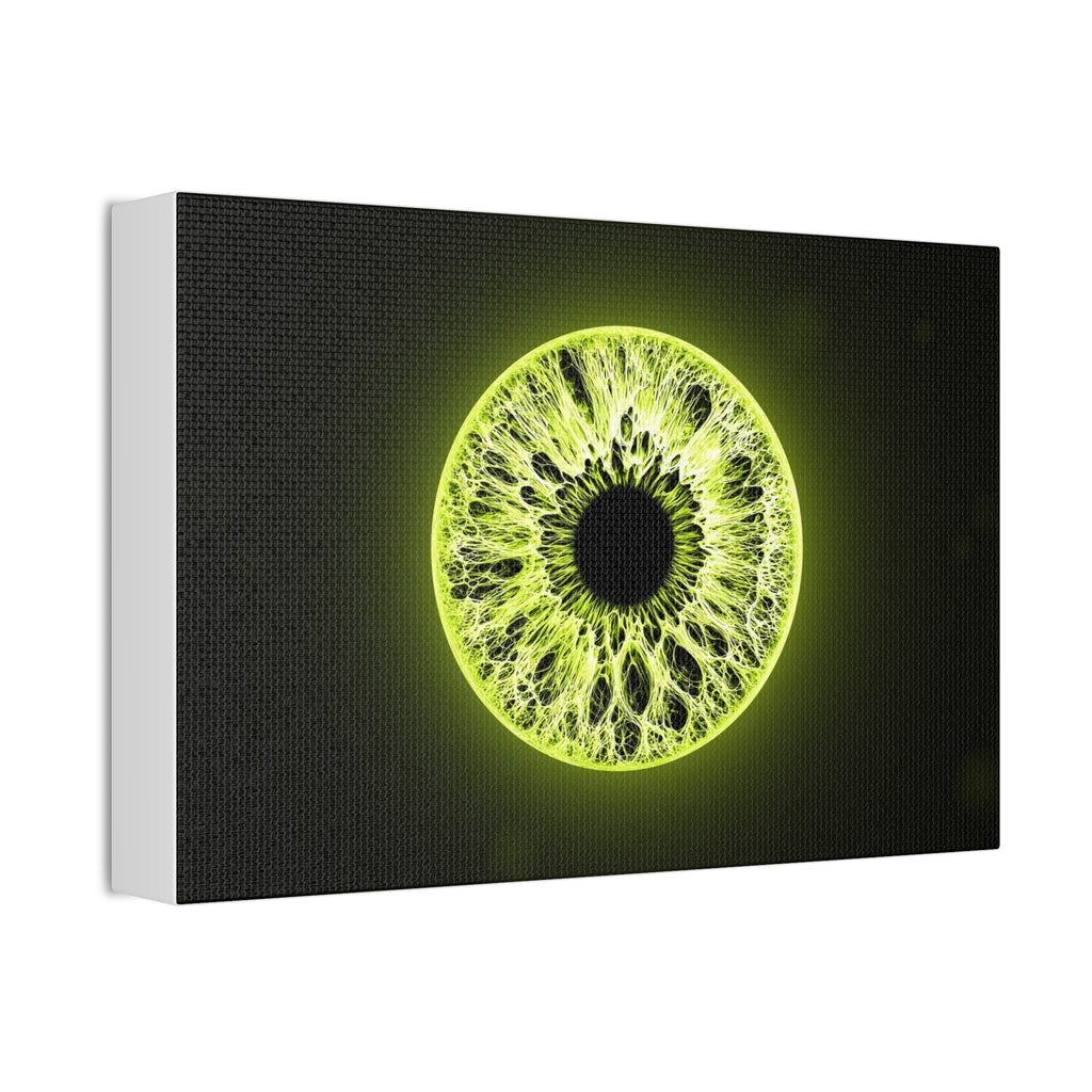 BLXNTT Iris – Lace Web Toxic Chartreuse Glossy Canvas