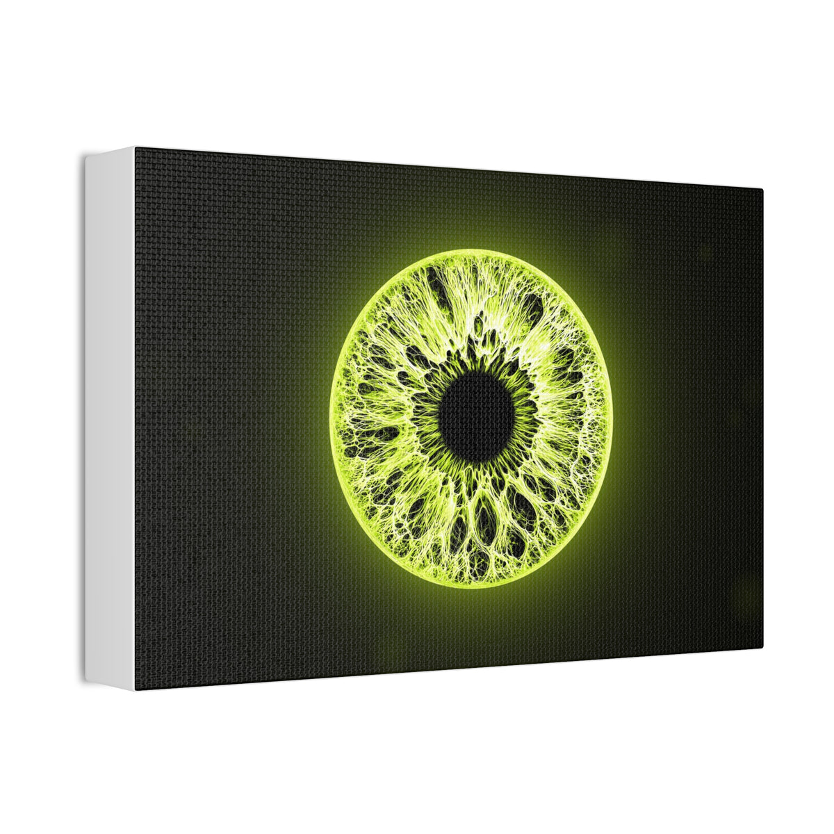 BLXNTT Iris – Lace Web Toxic Chartreuse Glossy Canvas