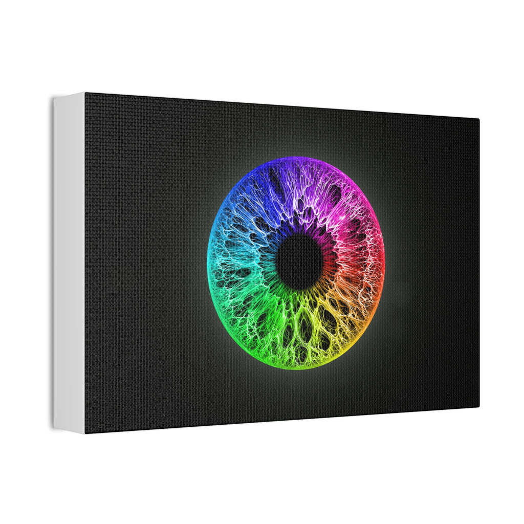 BLXNTT Iris – Lace Web Rainbow Sectors Glossy Canvas