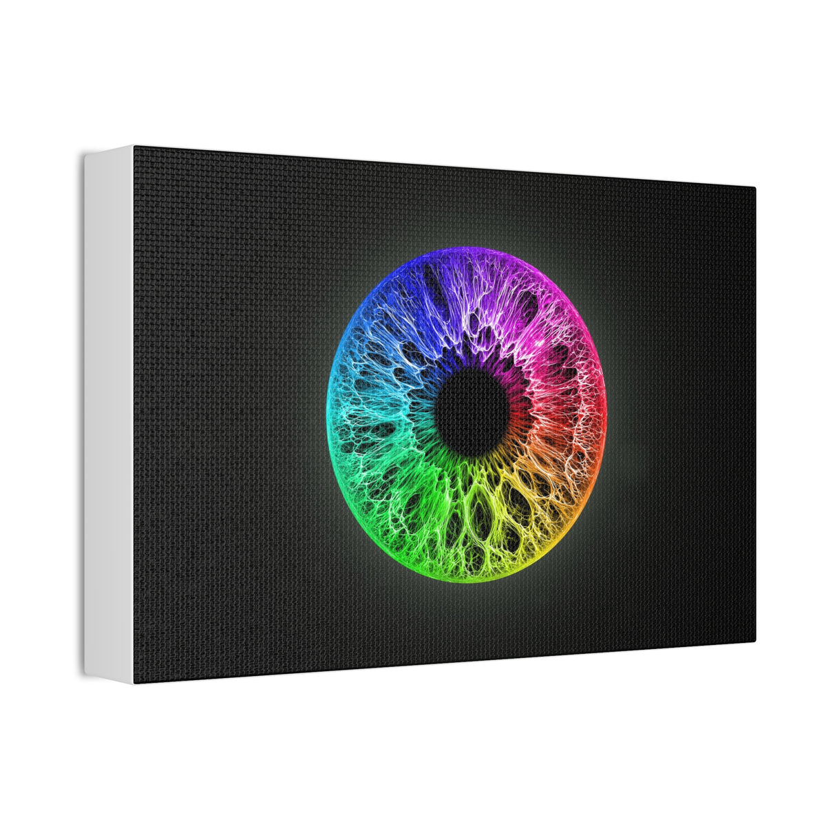 BLXNTT Iris – Lace Web Rainbow Sectors Glossy Canvas