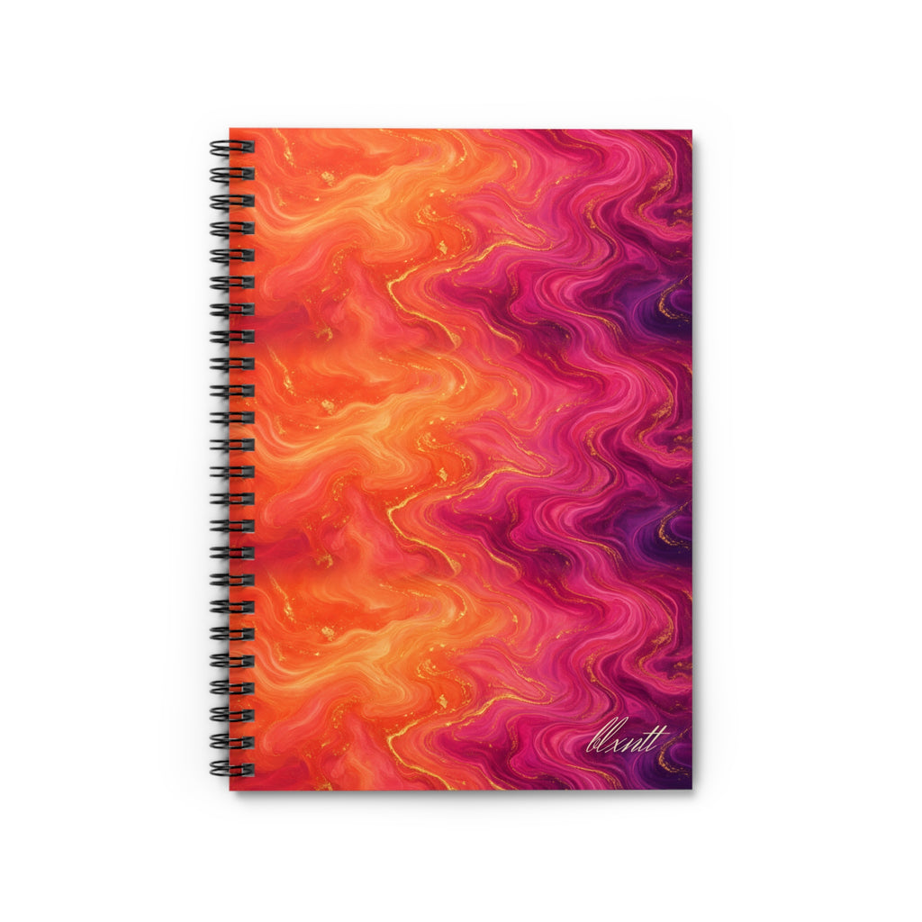 Sunset Marble Spiral Notebook