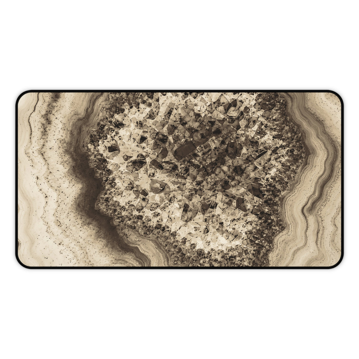Geode Core - Ink on Paper Desk Mat
