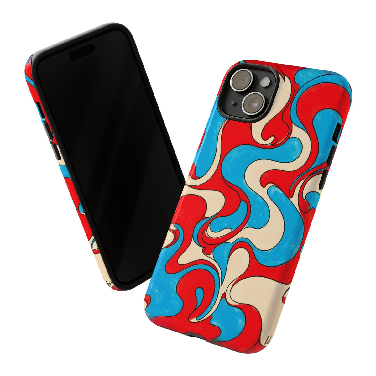 Fillmore Flow - Red, Cyan & Cream Phone Case
