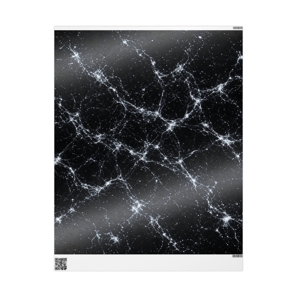 Neon Mycelium - Silver Ghost Wrapping Paper