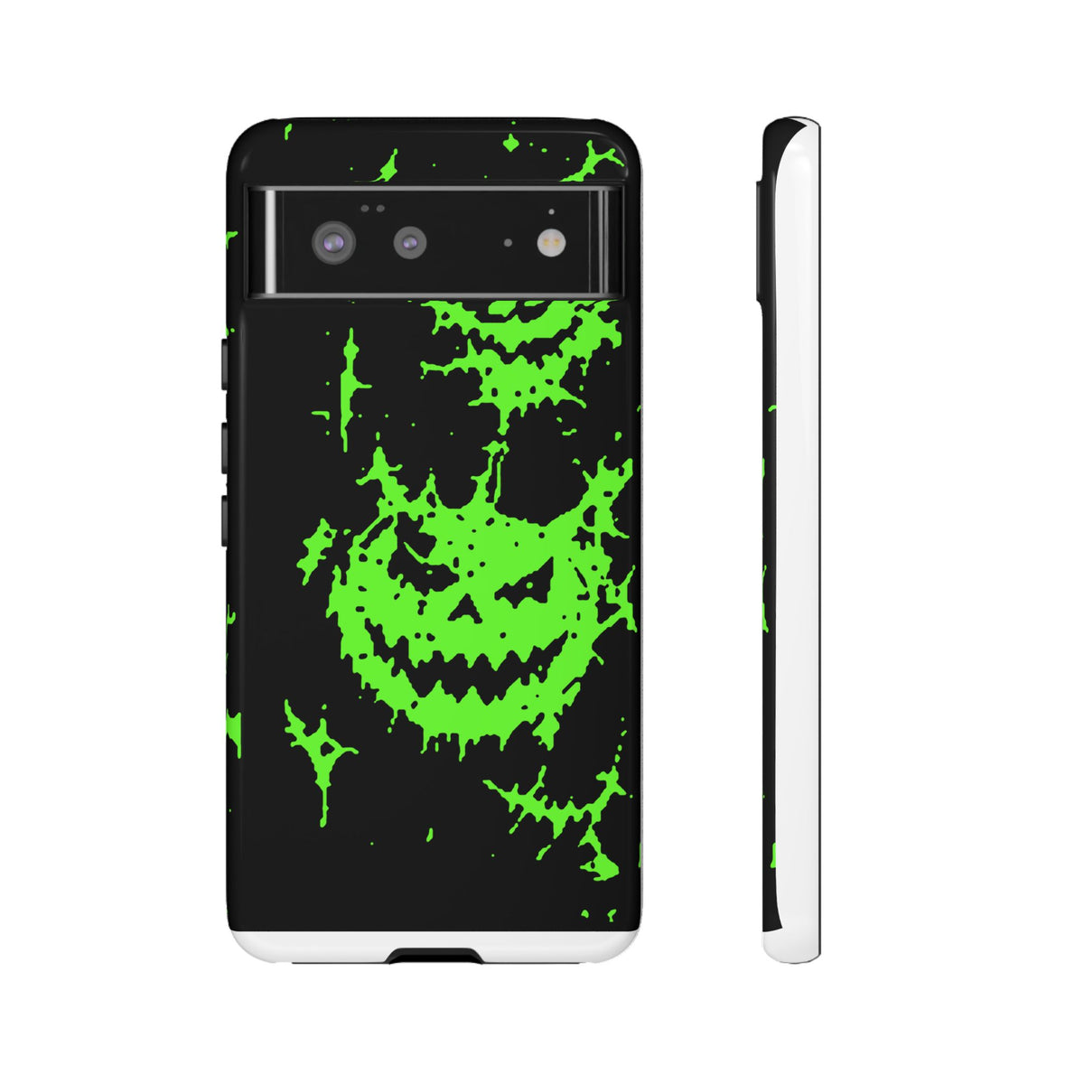 Green Spiderweb Pumpkin Phone Case