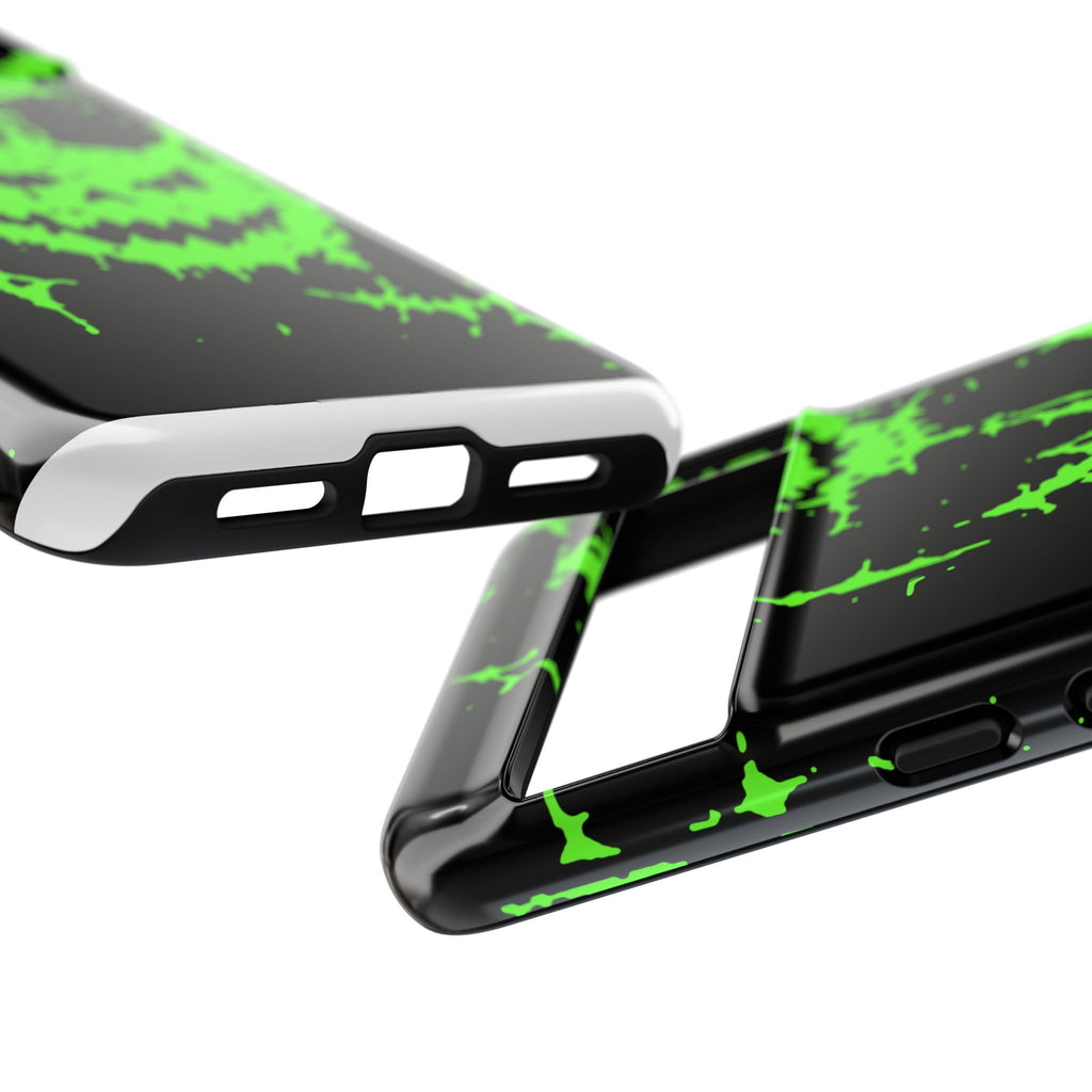Green Spiderweb Pumpkin Phone Case