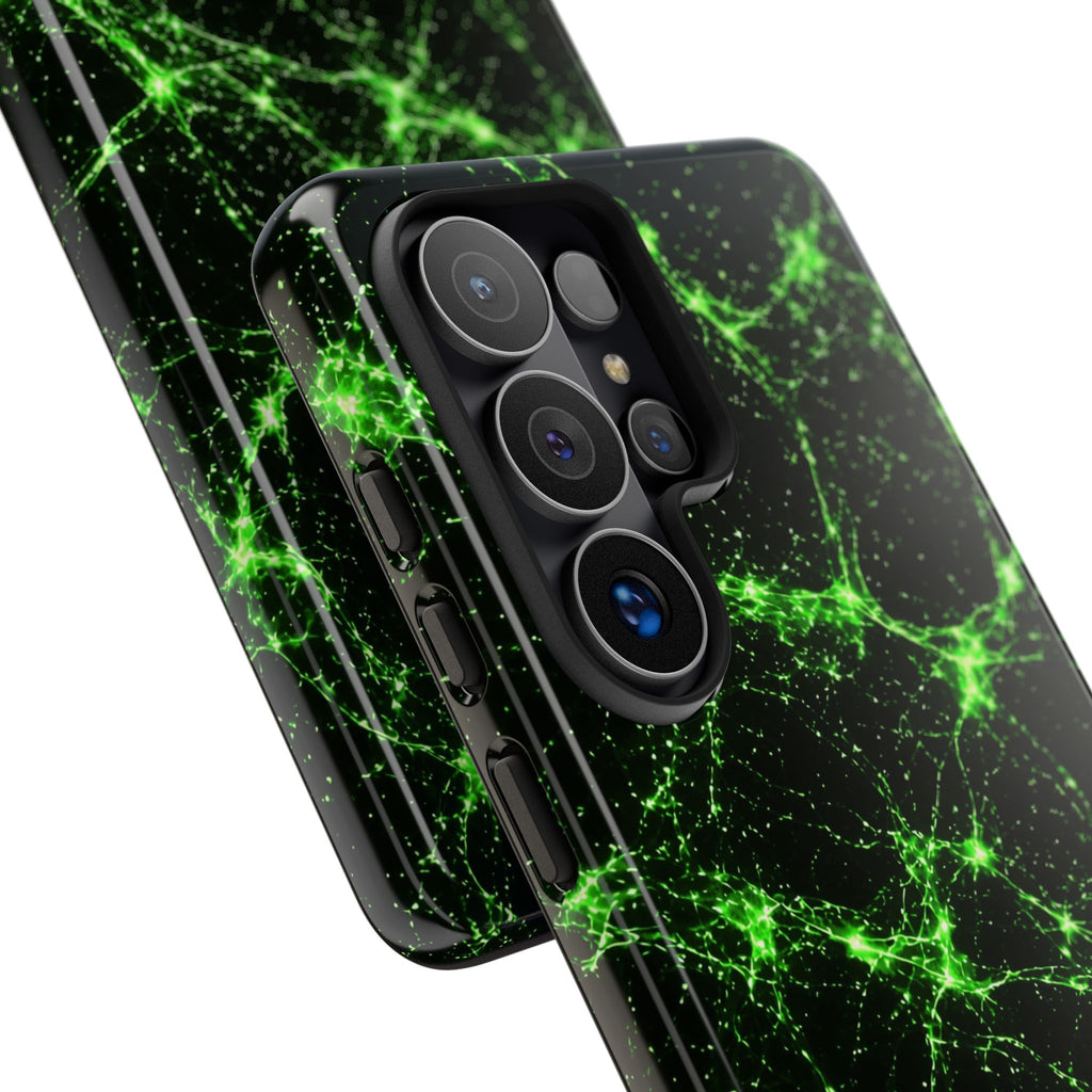Neon Mycelium - Toxic Lime Phone Case