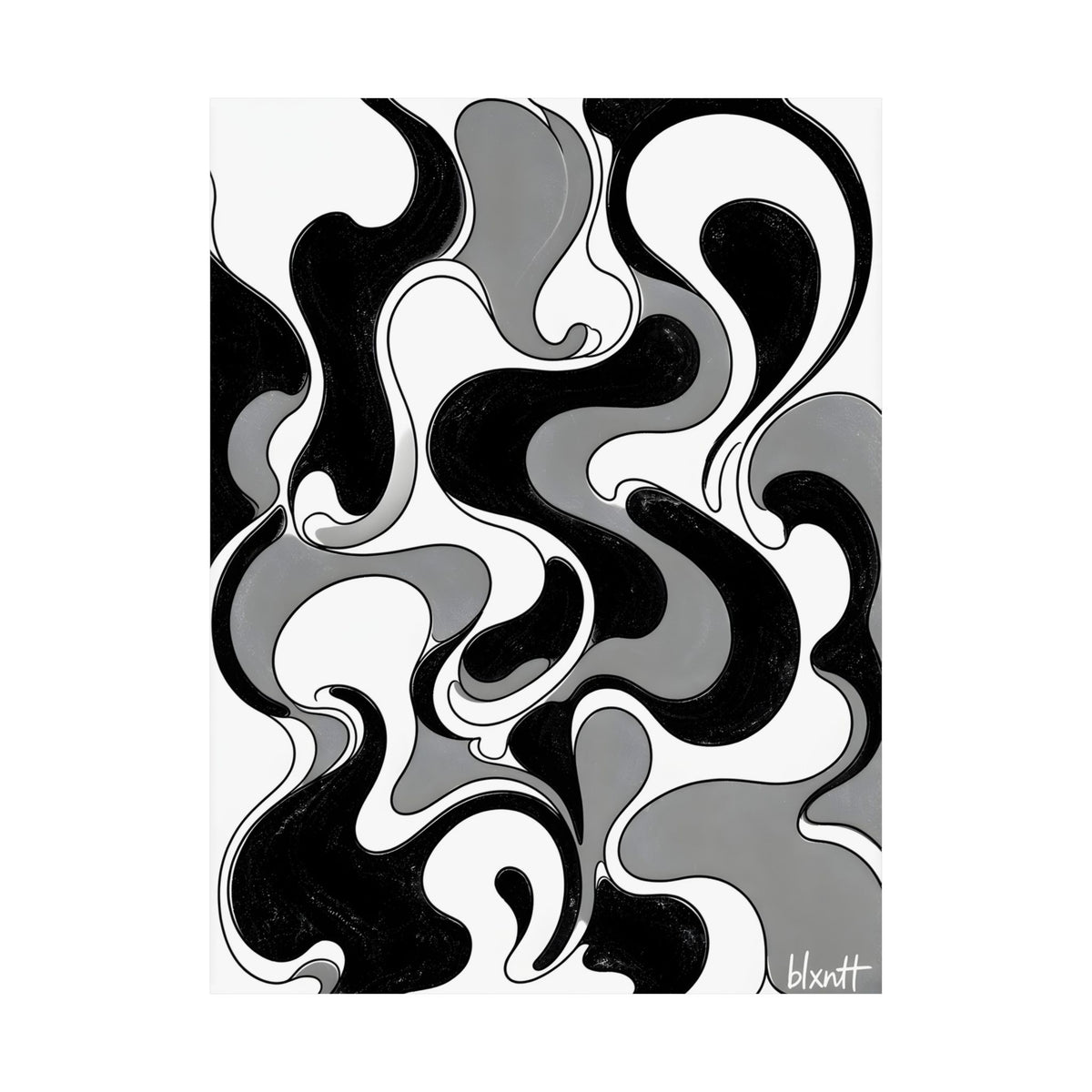 Fillmore Flow - Monochrome Poster
