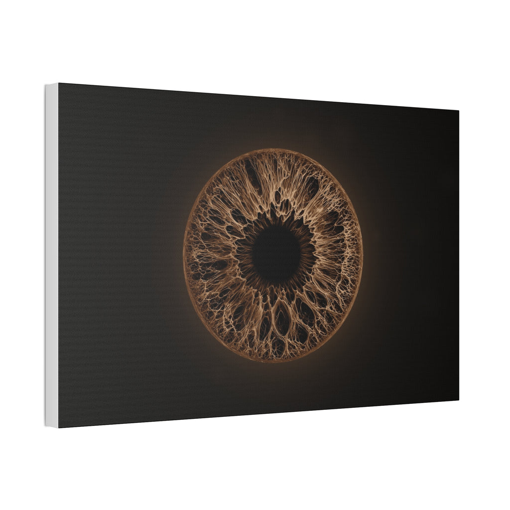 BLXNTT Iris – Lace Web Dark Brown Glossy Canvas