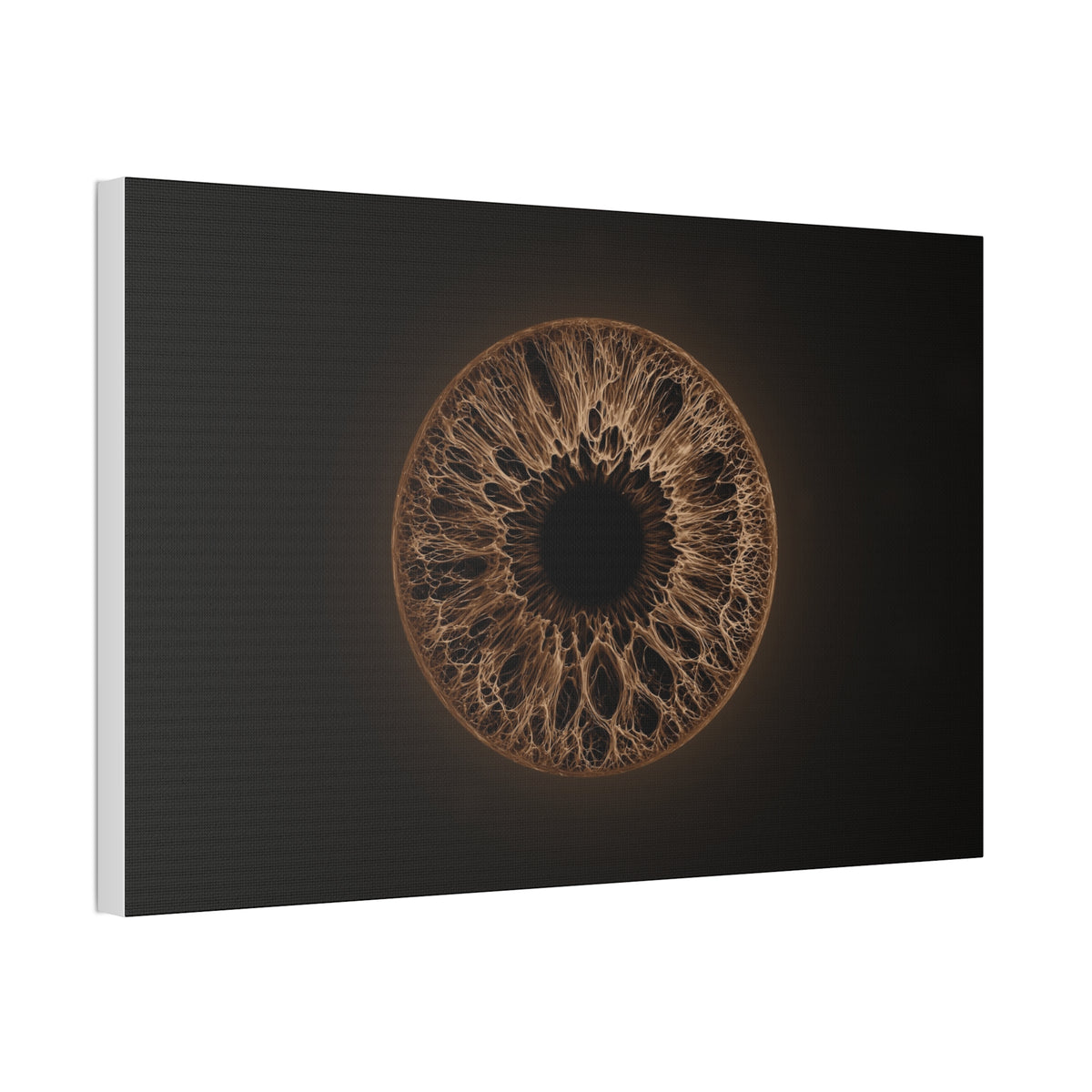 BLXNTT Iris – Lace Web Dark Brown Glossy Canvas