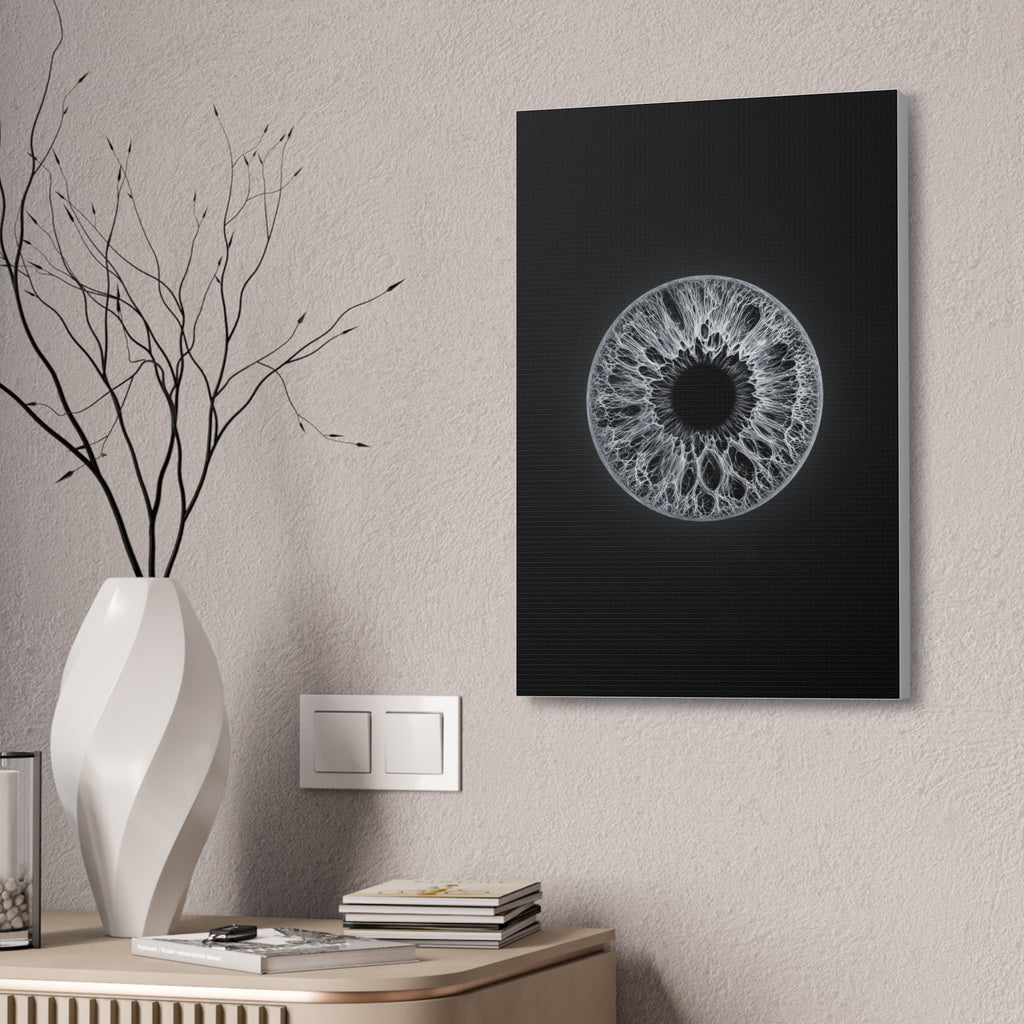 BLXNTT Iris – Lace Web Gray Glossy Canvas
