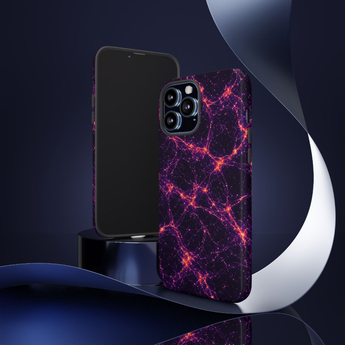 Neon Mycelium - Sunset Synapse Phone Case