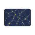 Neon Mycelium - Mustard Navy Desk Mat